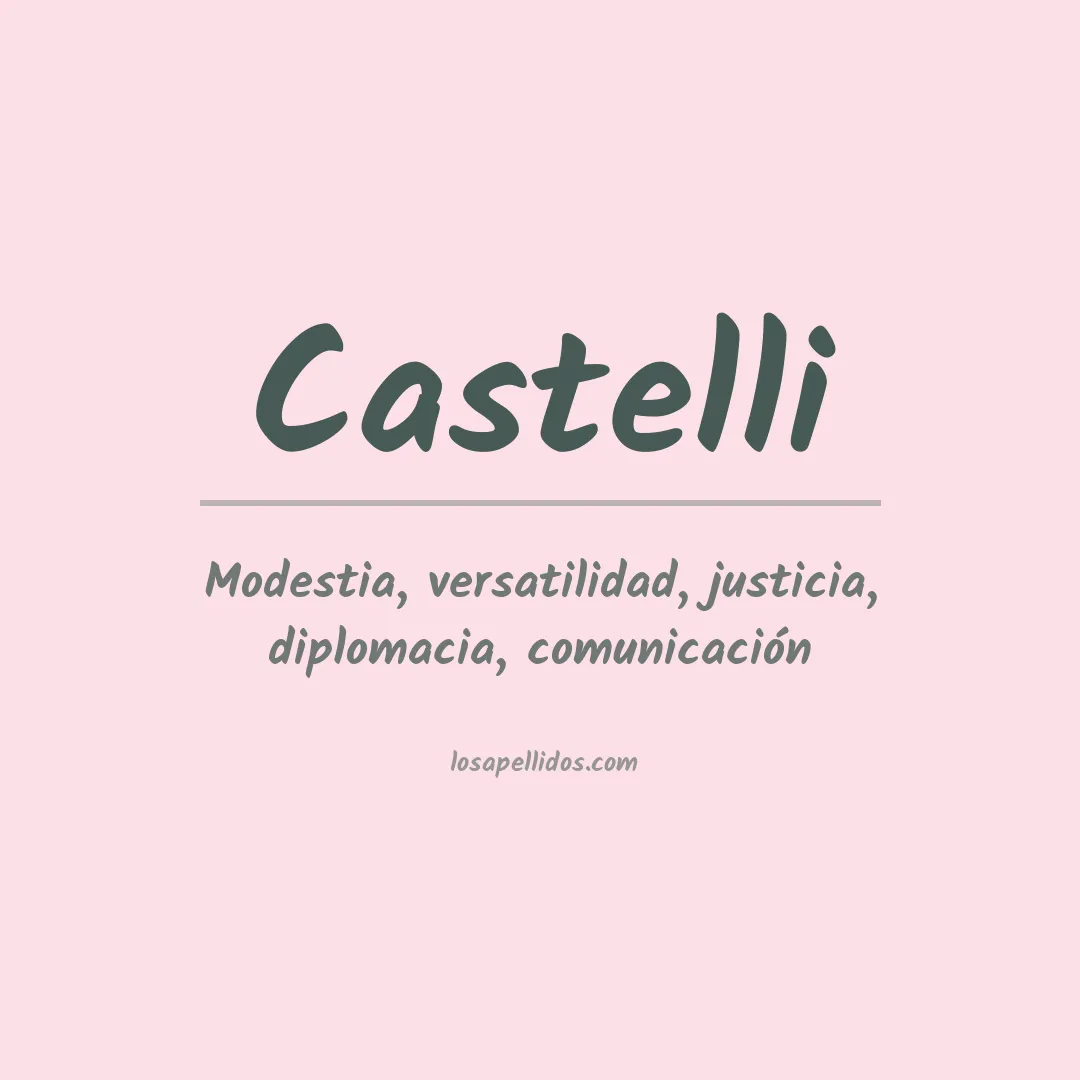 Apellido Castelli