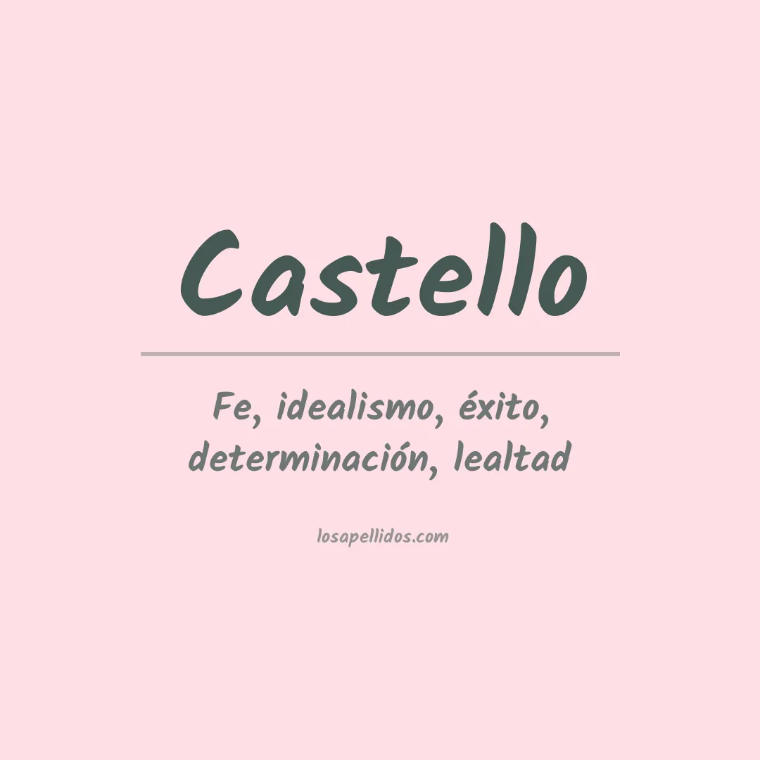 Apellido Castello