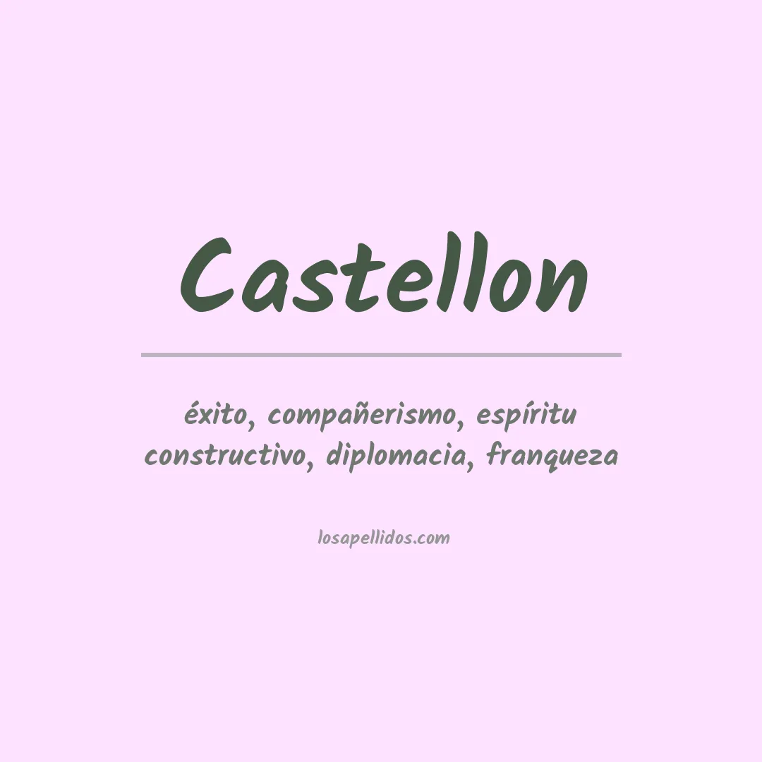 Apellido Castellón
