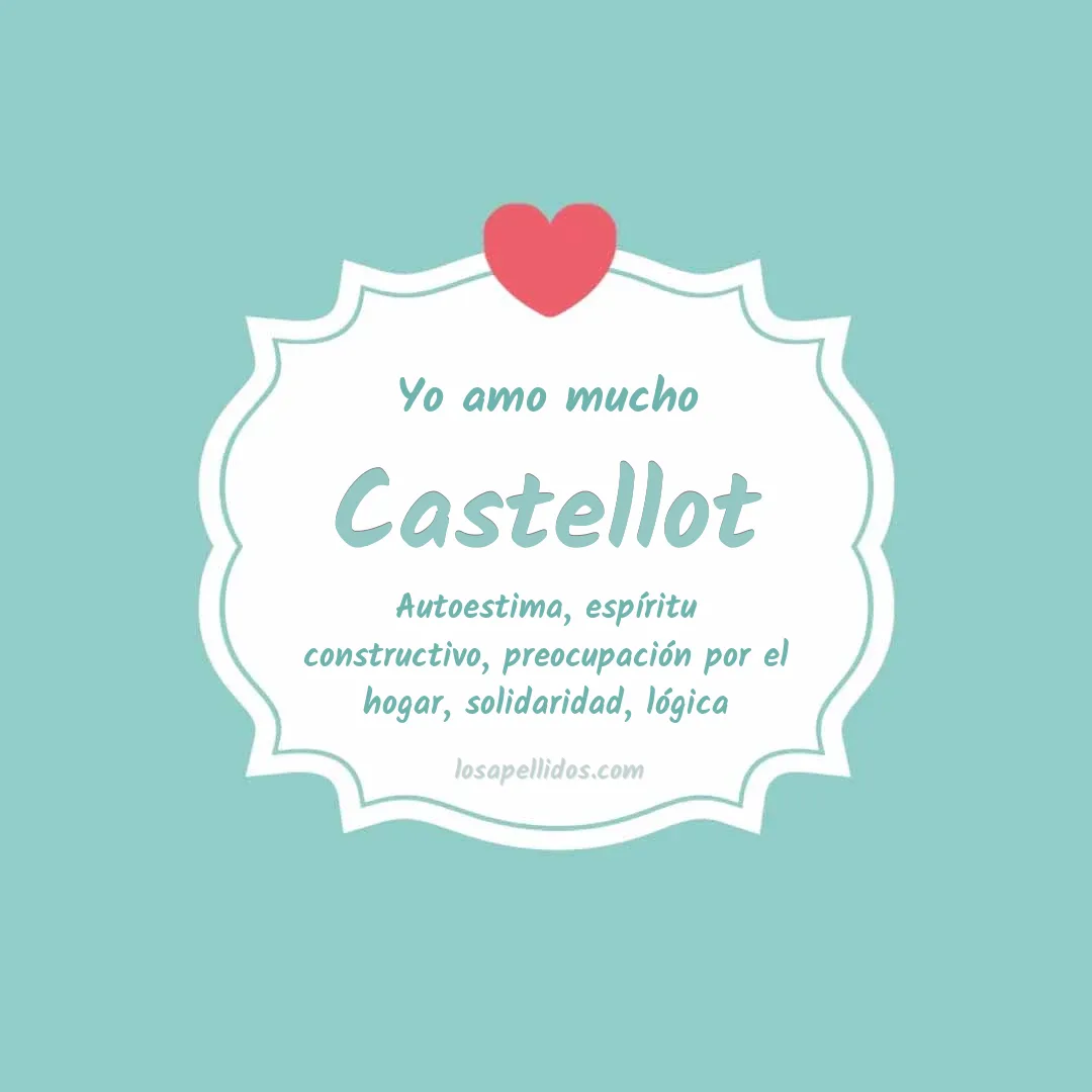 Yo amo mucho Castellot