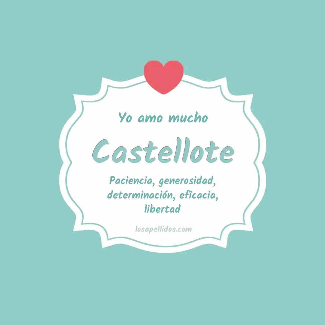 Yo amo mucho Castellote