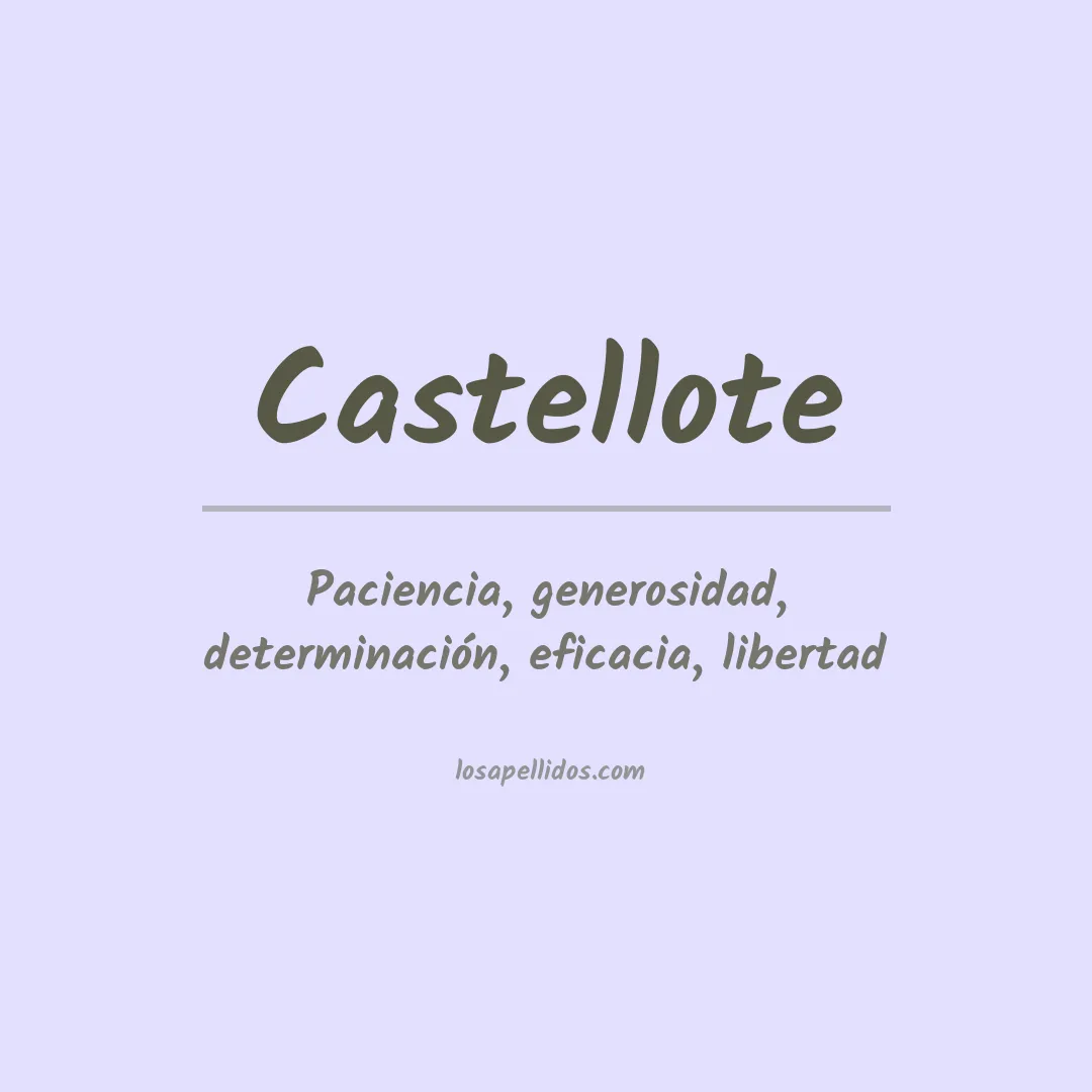 Apellido Castellote