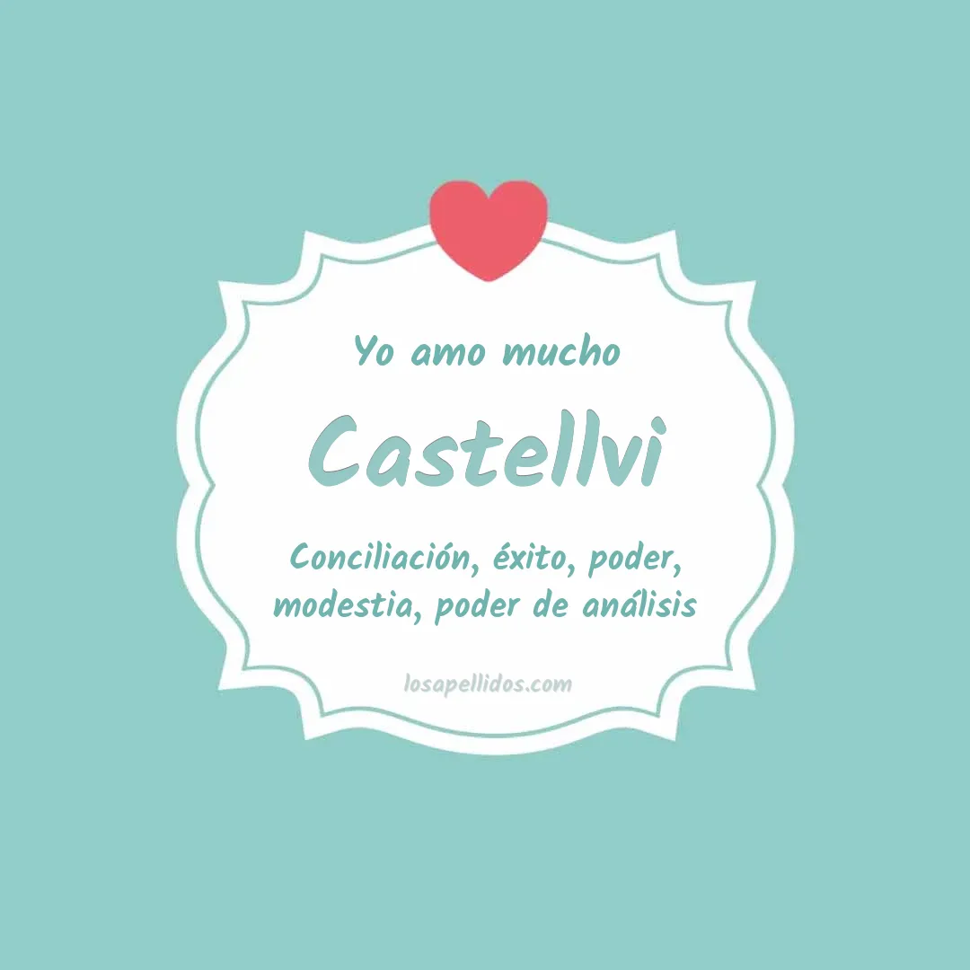 Yo amo mucho Castellvi
