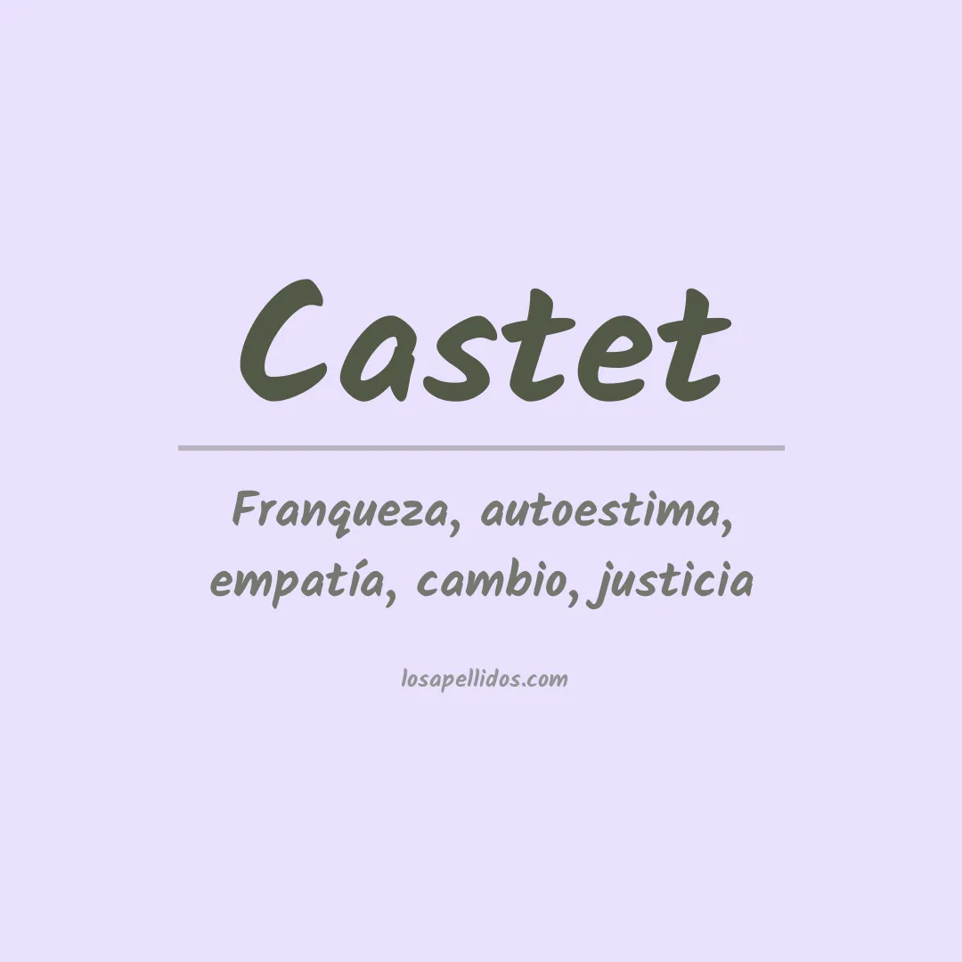 Apellido Castet
