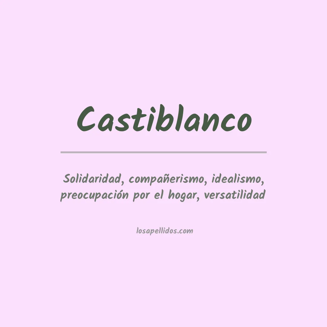 Apellido Castiblanco