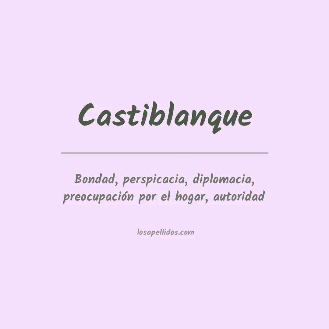 Apellido Castiblanque
