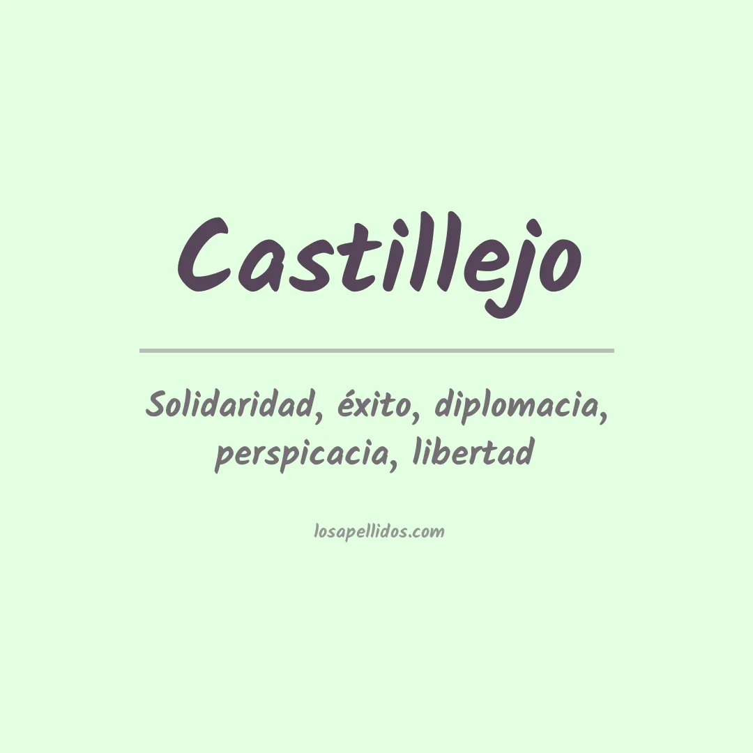 Apellido Castillejo