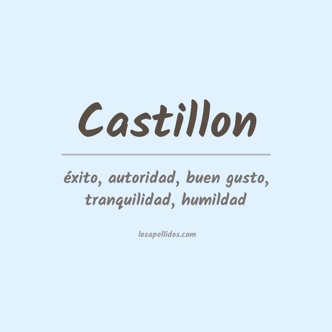 Apellido Castillon