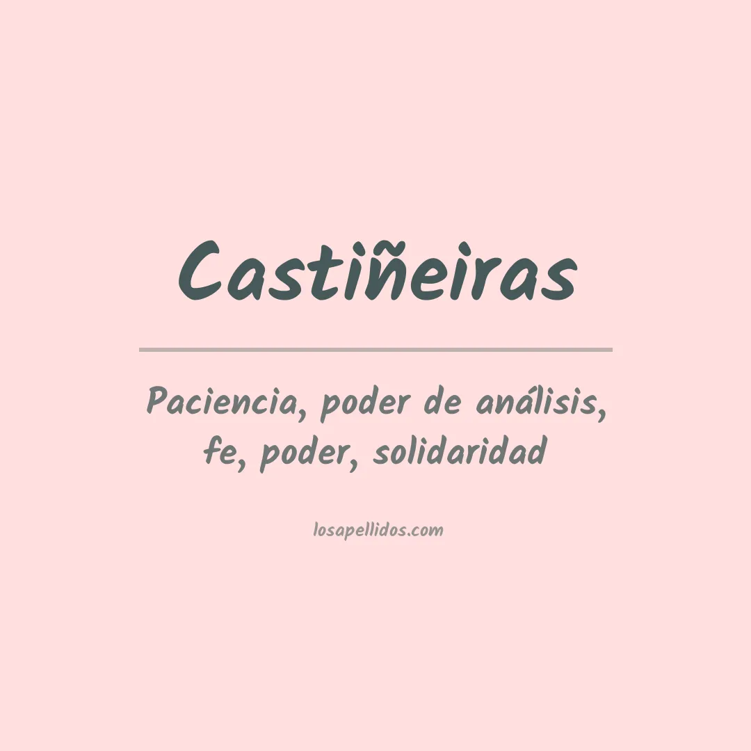 Apellido Castiñeiras