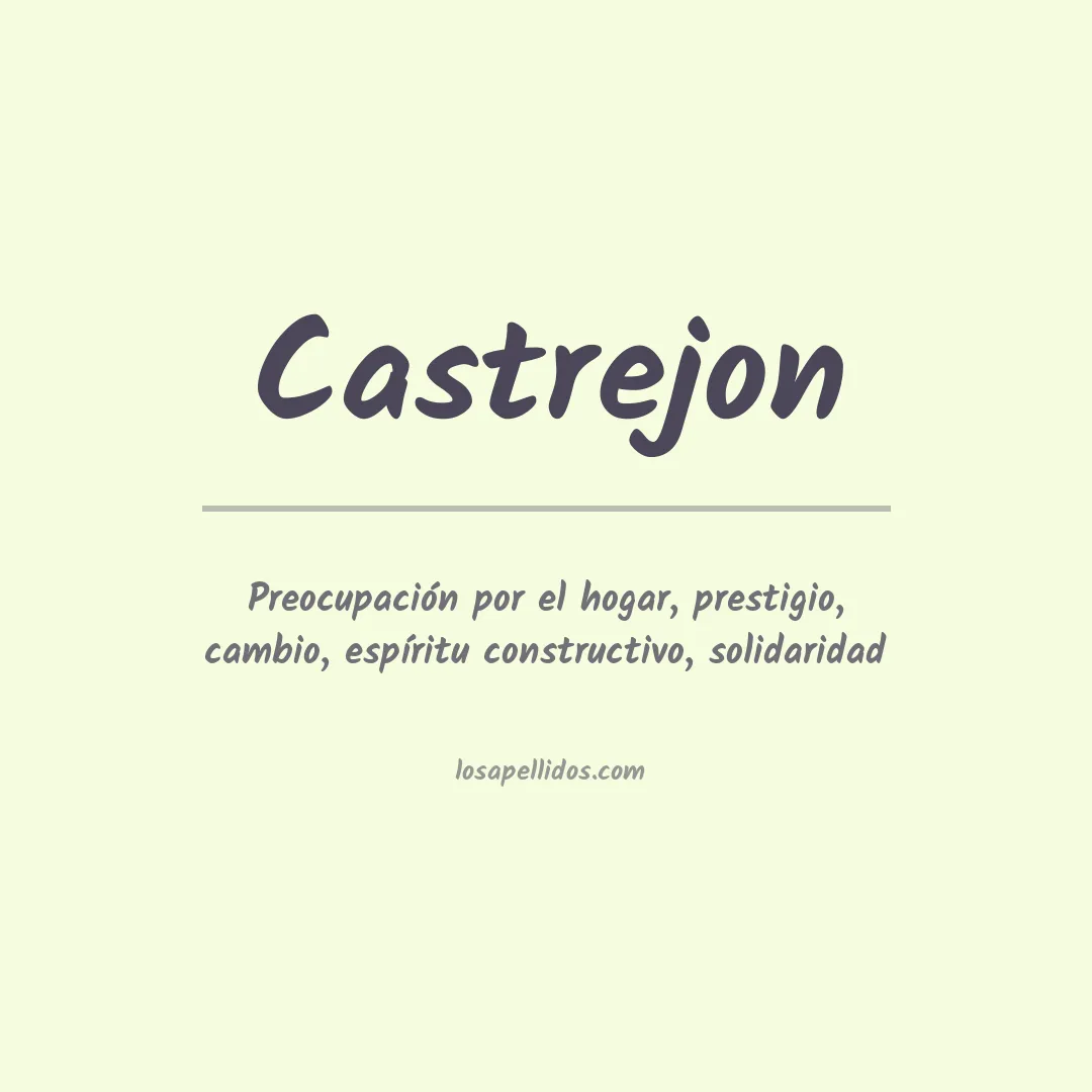 Apellido Castrejón