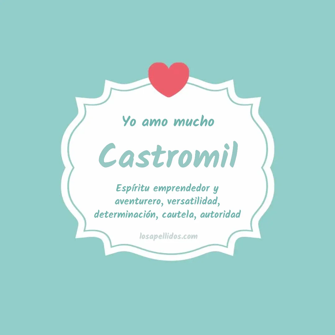 Yo amo mucho Castromil