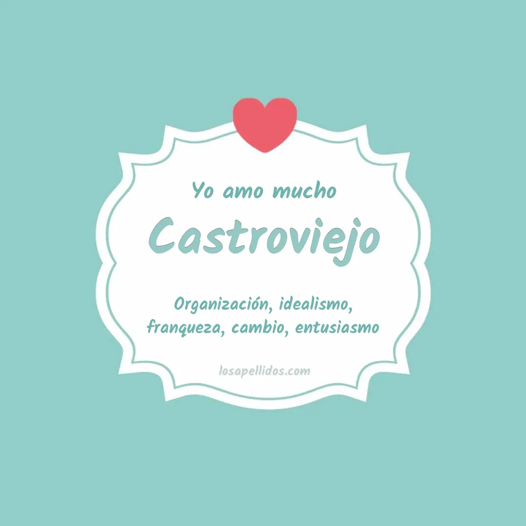 Yo amo mucho Castroviejo