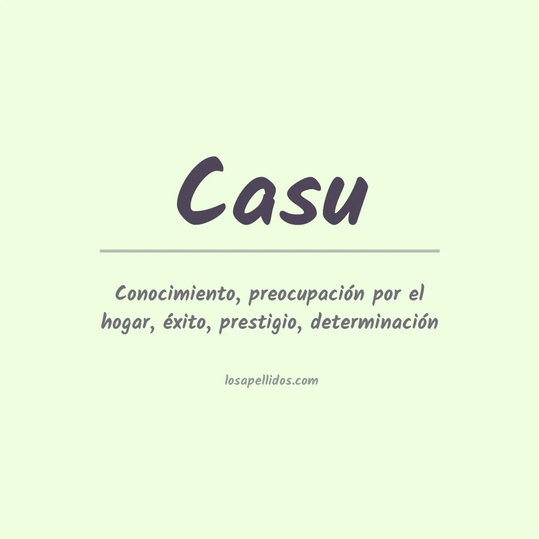 Apellido Casu