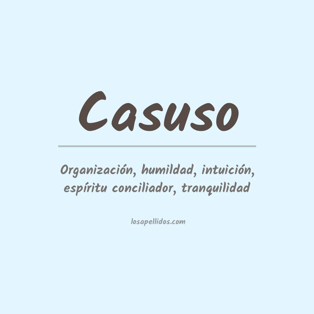 Apellido Casuso