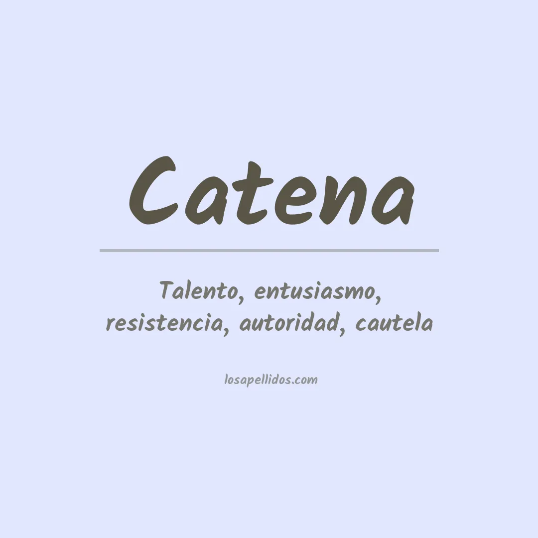Apellido Catena