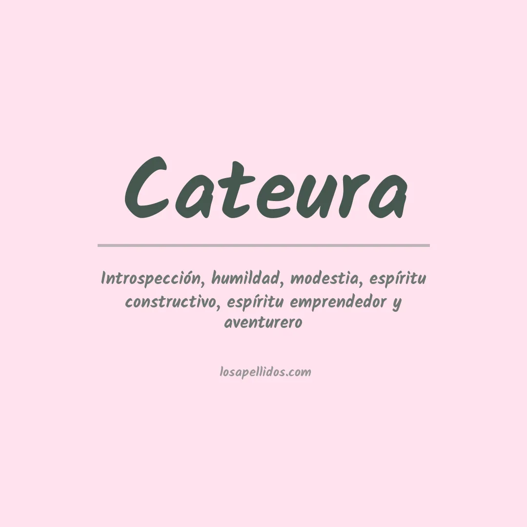 Apellido Cateura