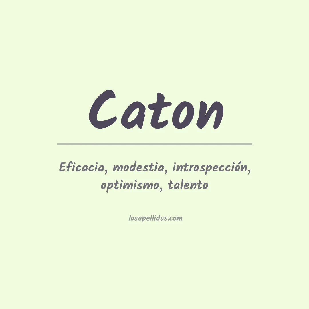 Apellido Caton