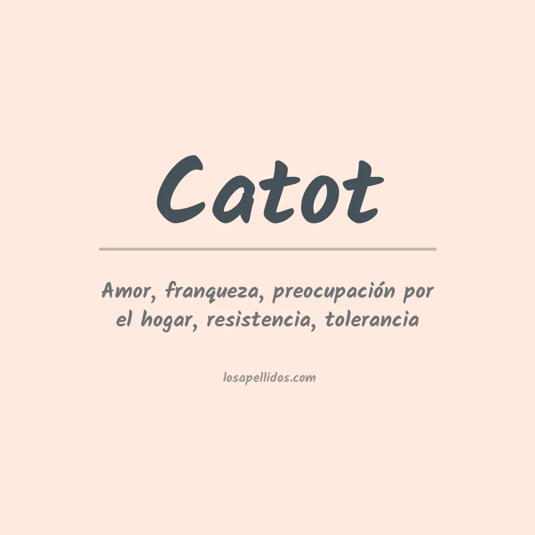 Apellido Catot