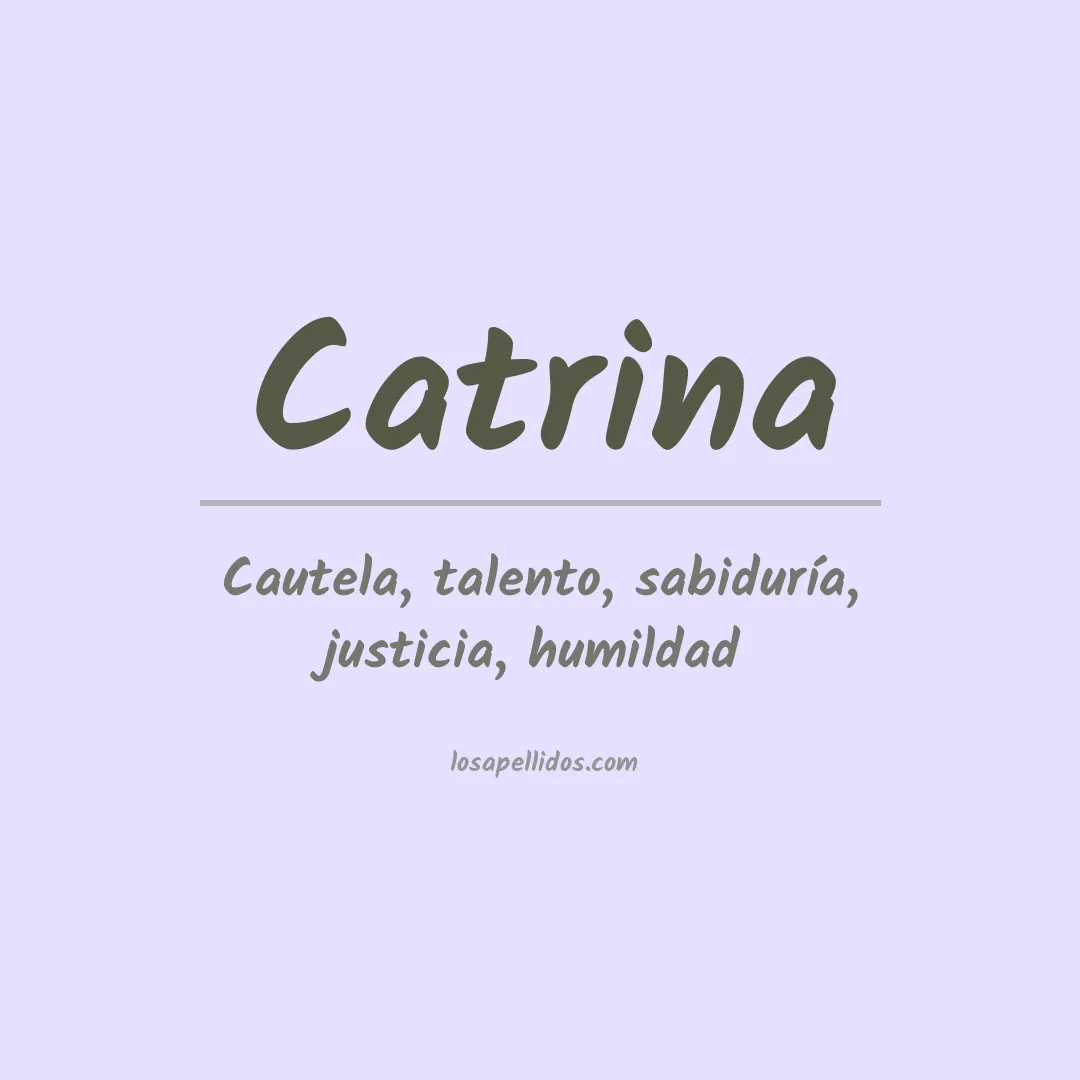 Apellido Catrina