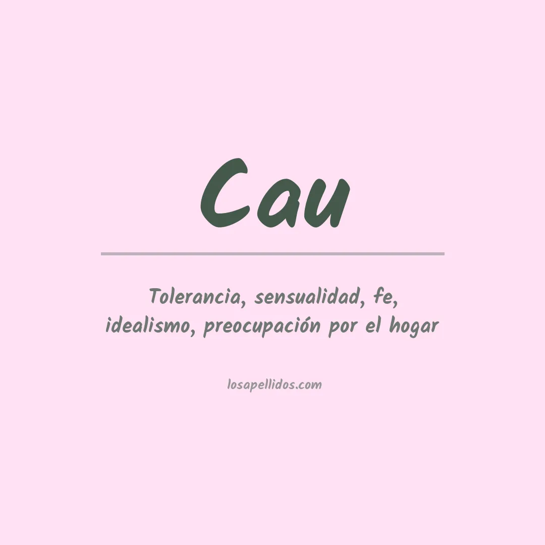 Apellido Cau