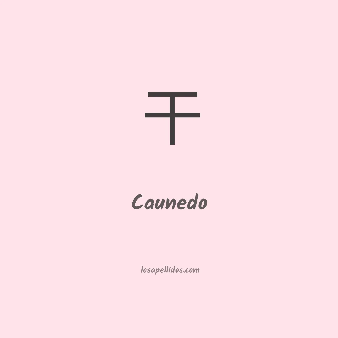 Caunedo en chino