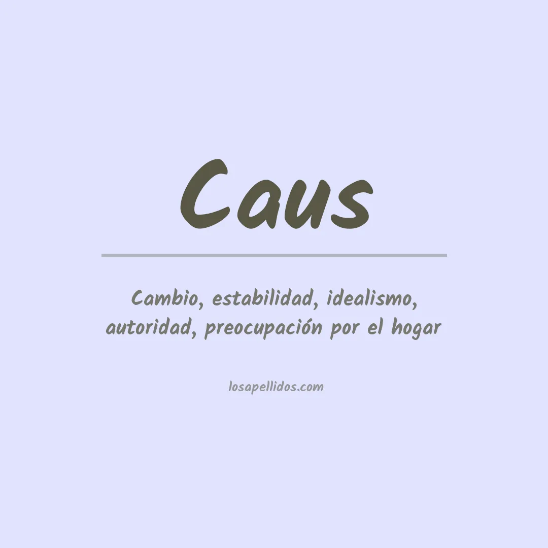Apellido Caus