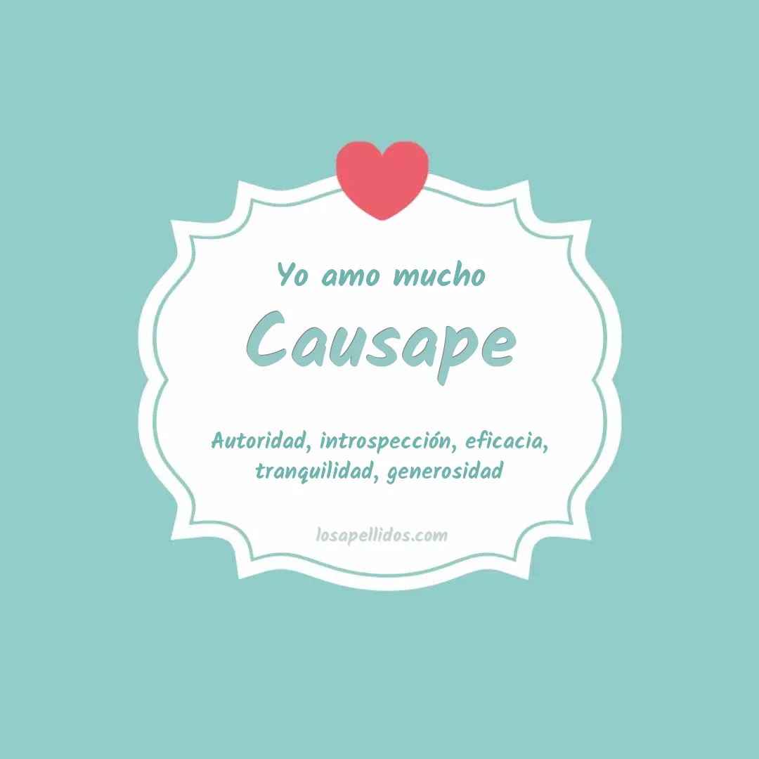 Yo amo mucho Causape