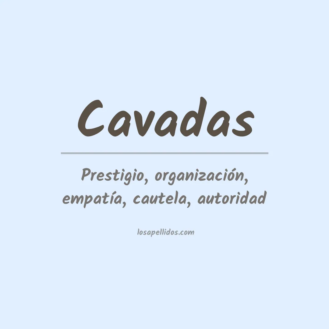 Apellido Cavadas