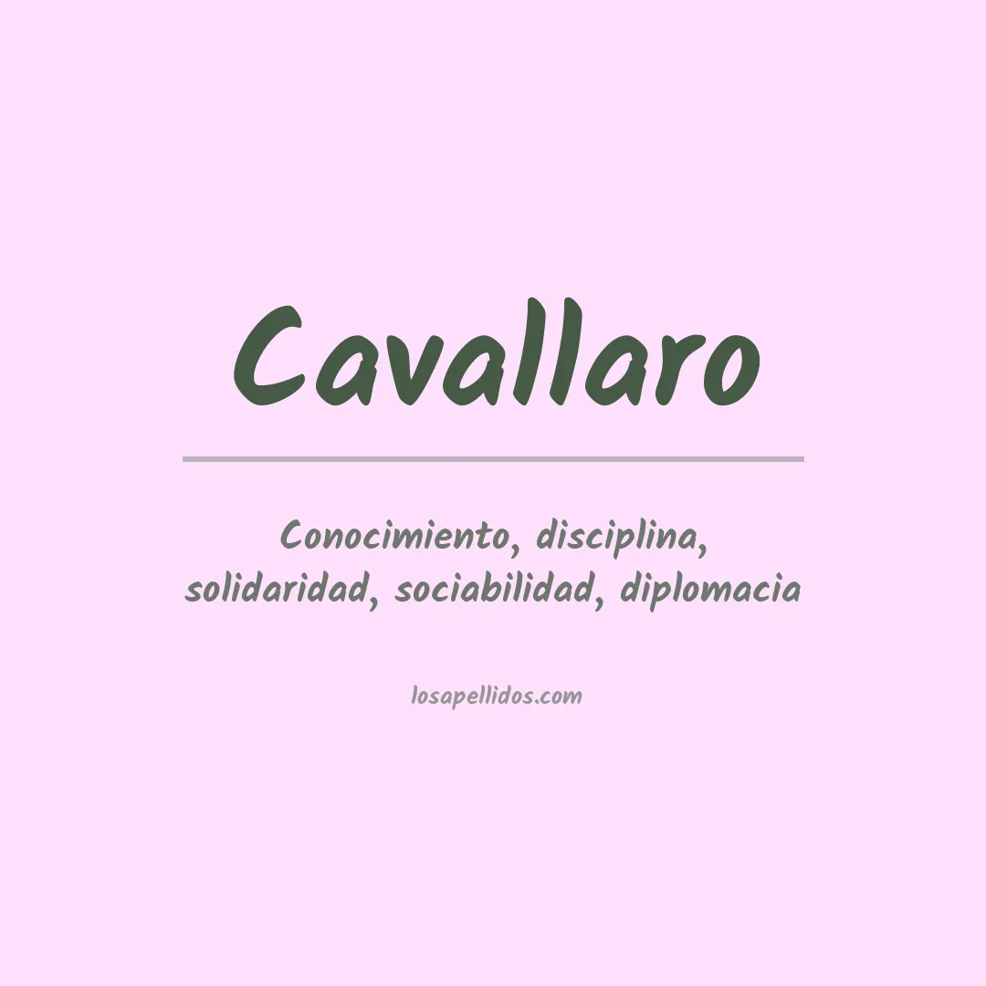 Apellido Cavallaro