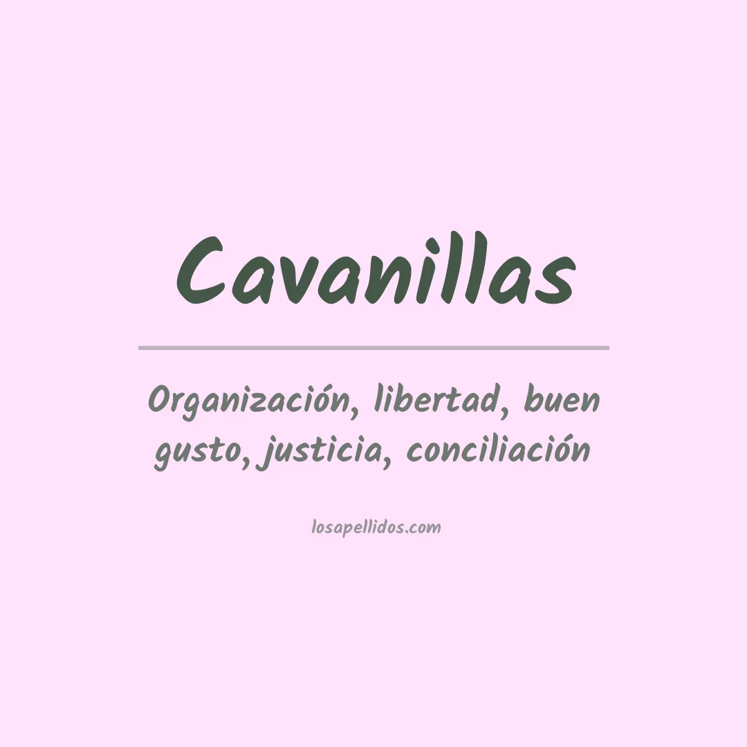 Apellido Cavanillas