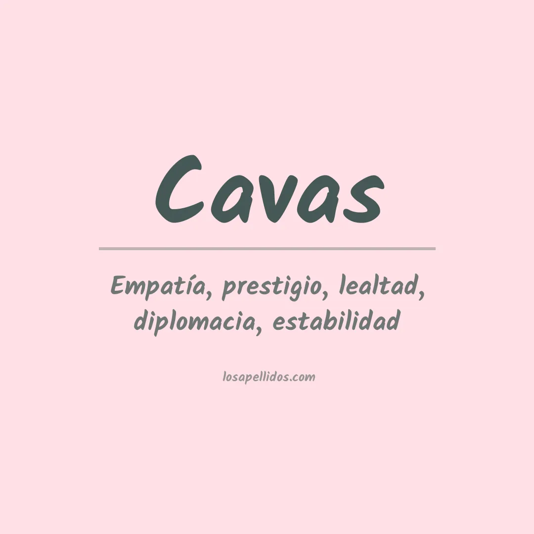 Apellido Cavas