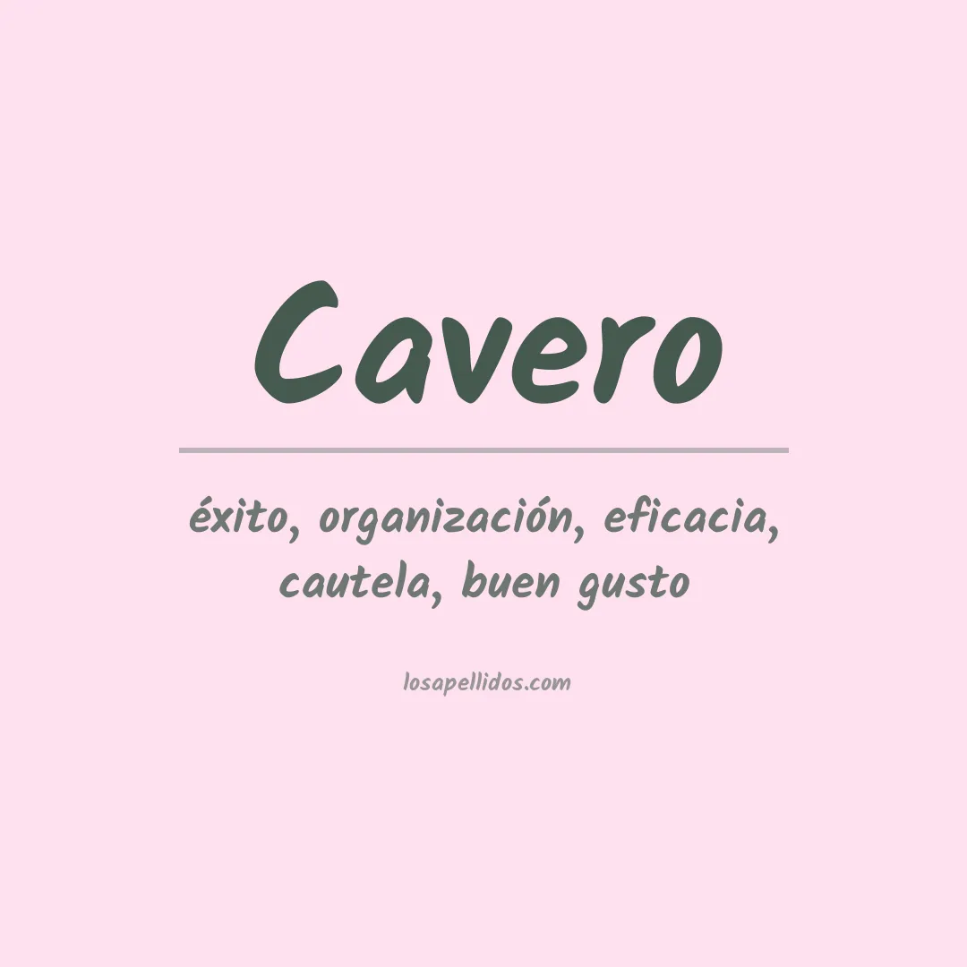Apellido Cavero