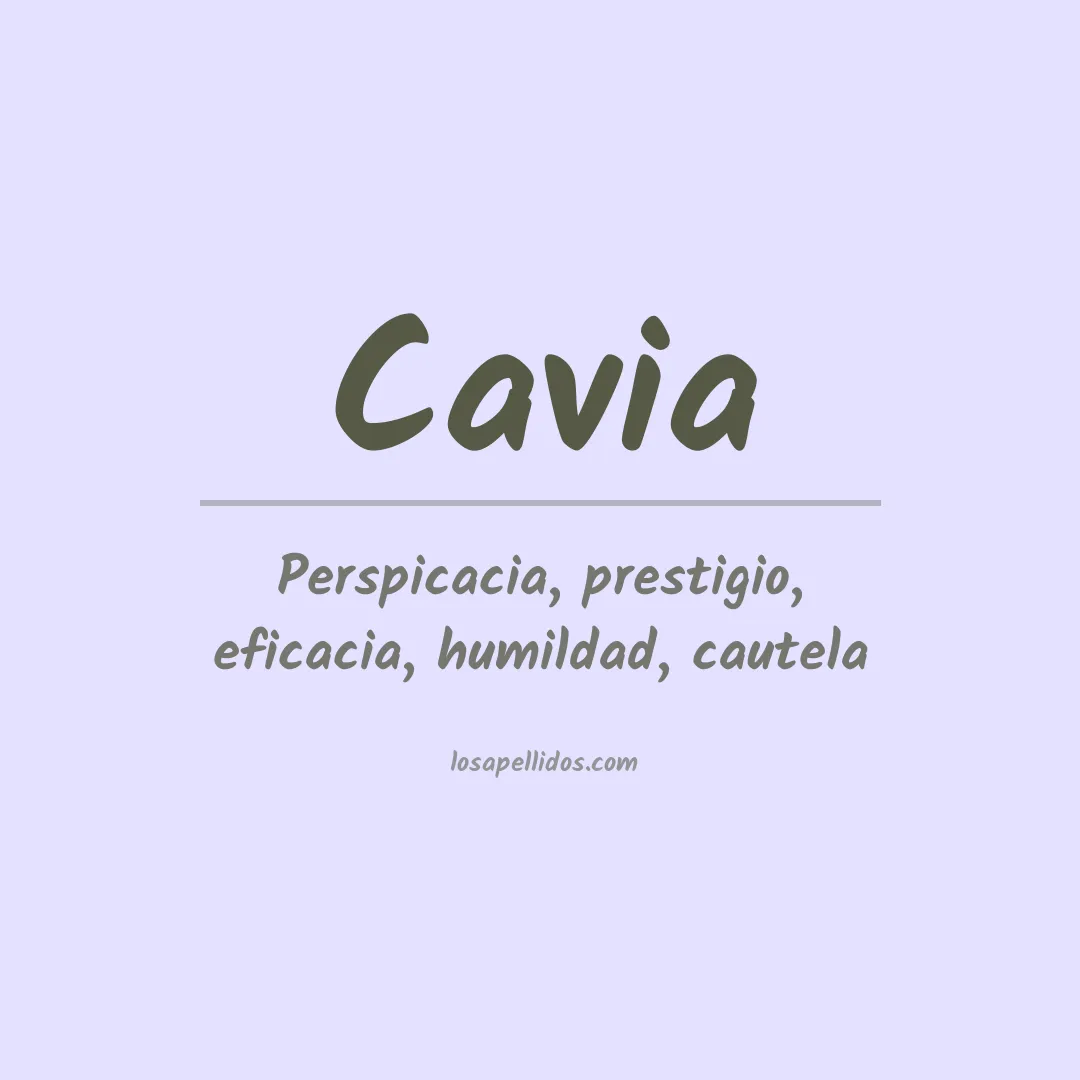 Apellido Cavia
