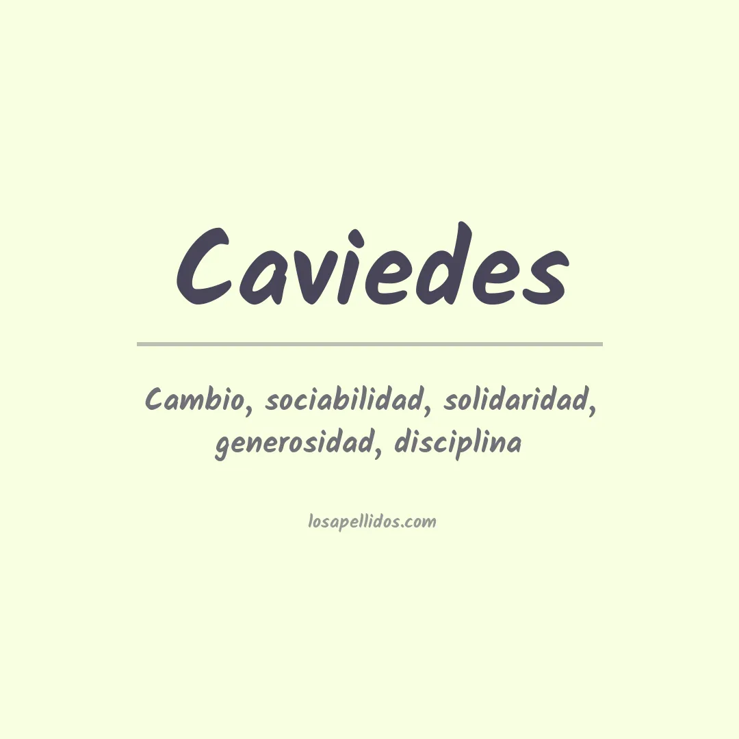 Apellido Caviedes