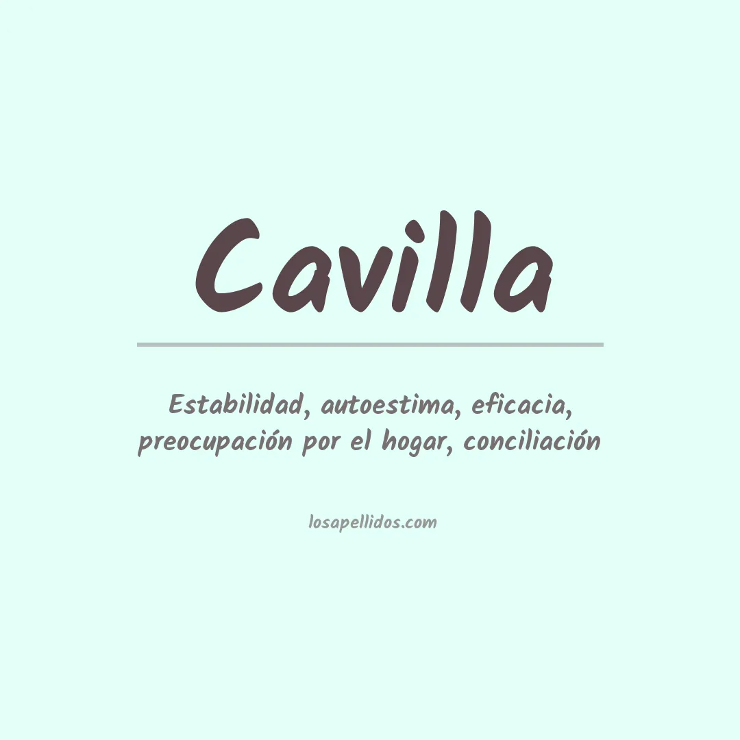 Apellido Cavilla