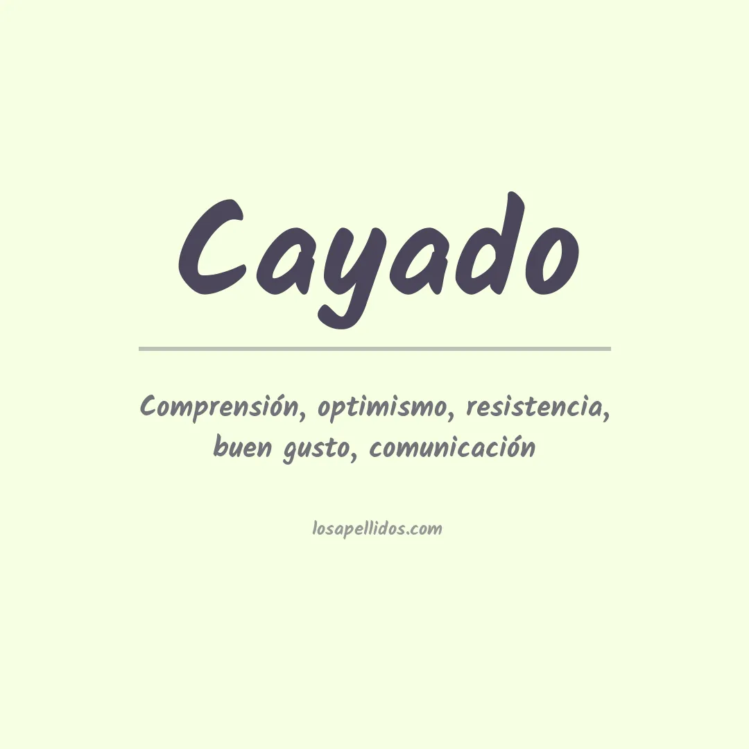 Apellido Cayado