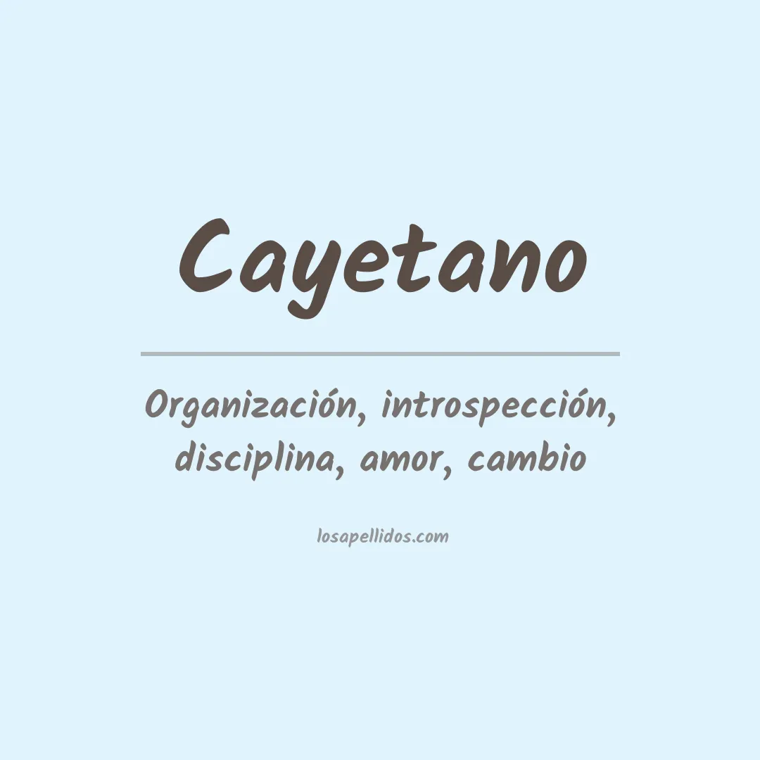 Apellido Cayetano