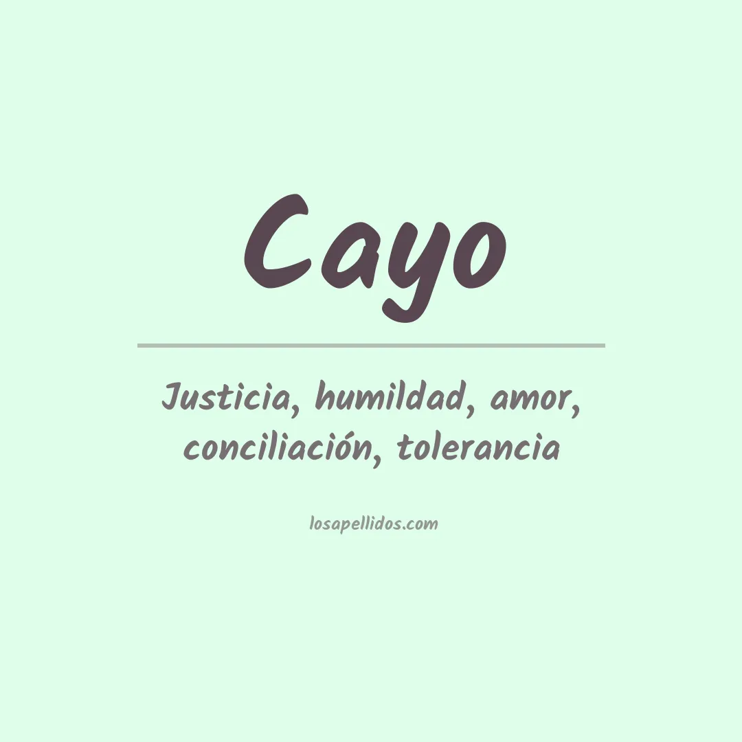 Apellido Cayo