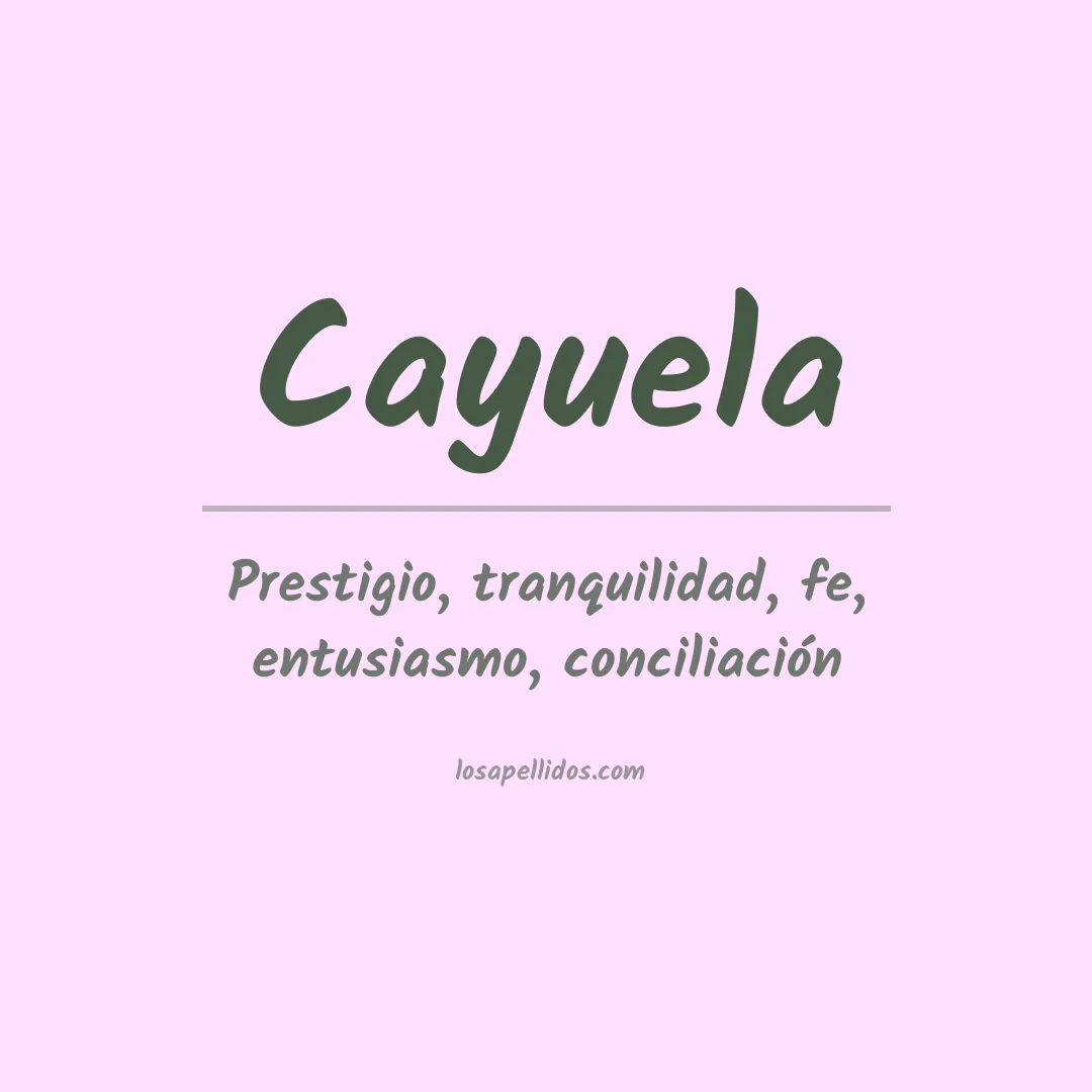 Apellido Cayuela
