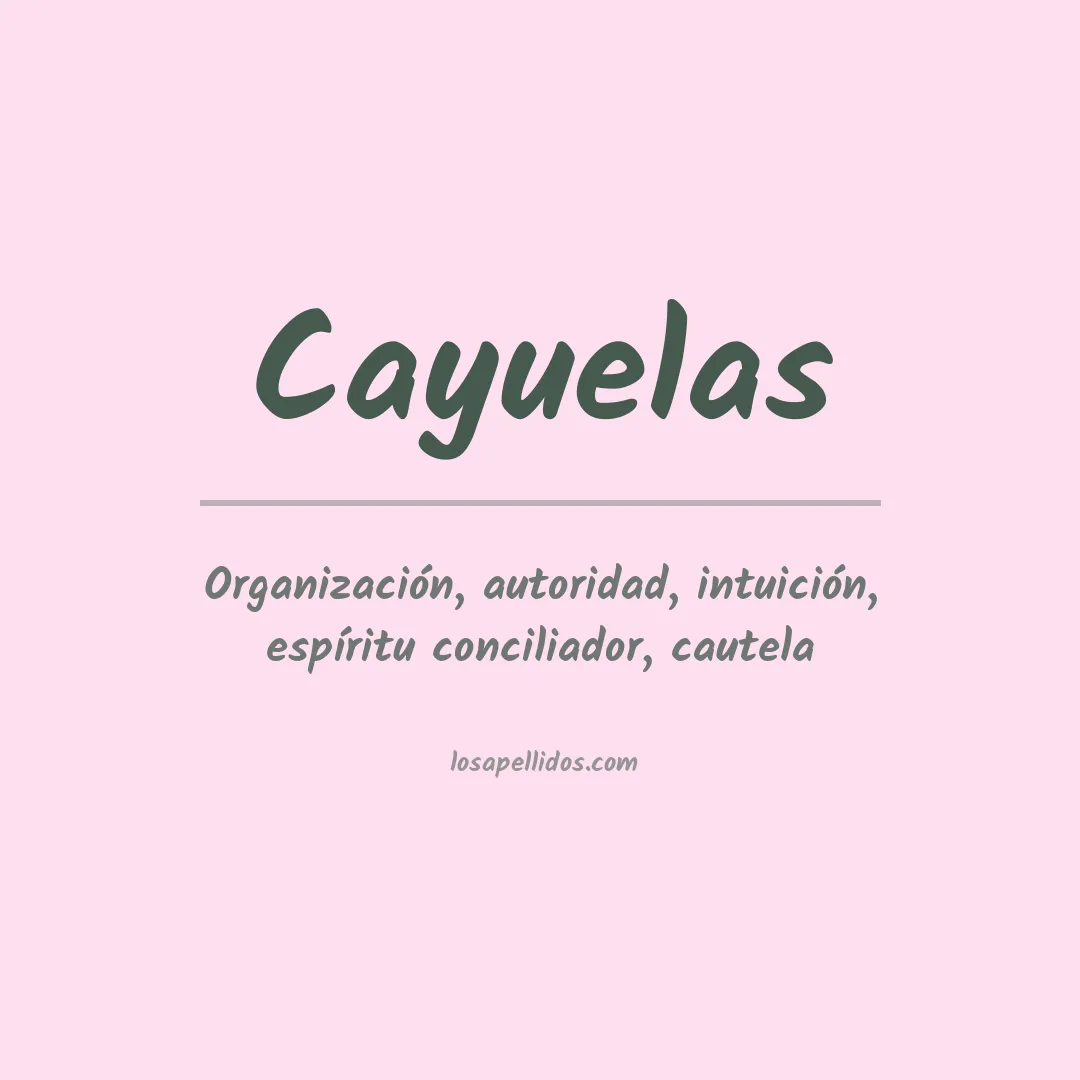 Apellido Cayuelas