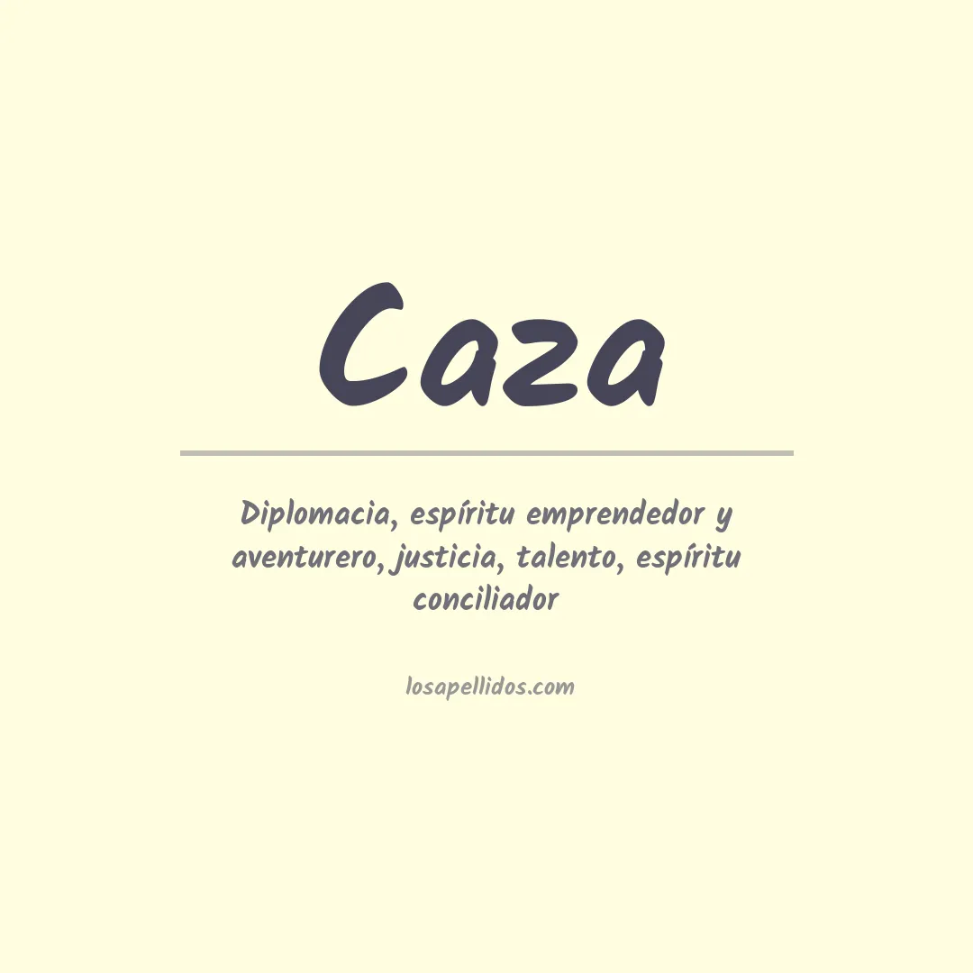Apellido Caza
