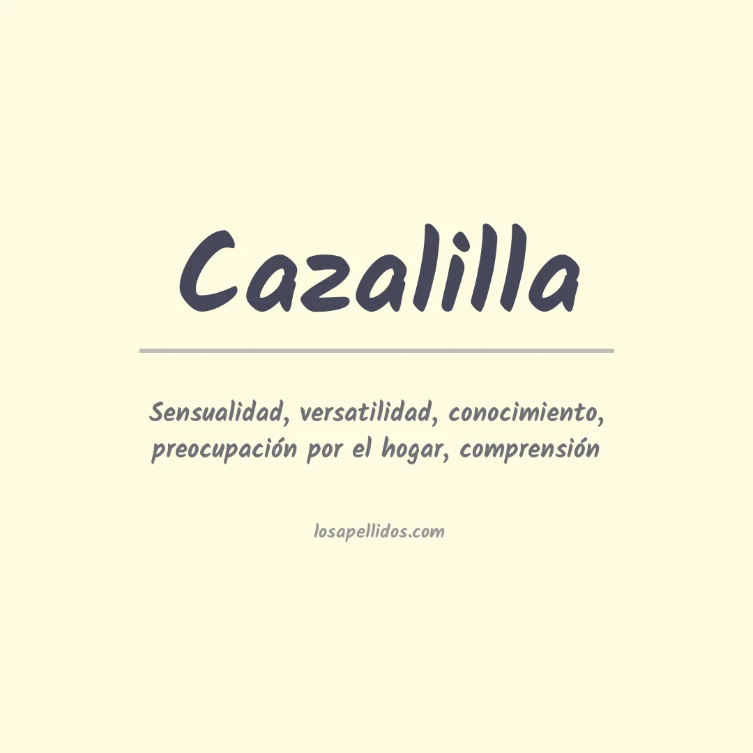 Apellido Cazalilla