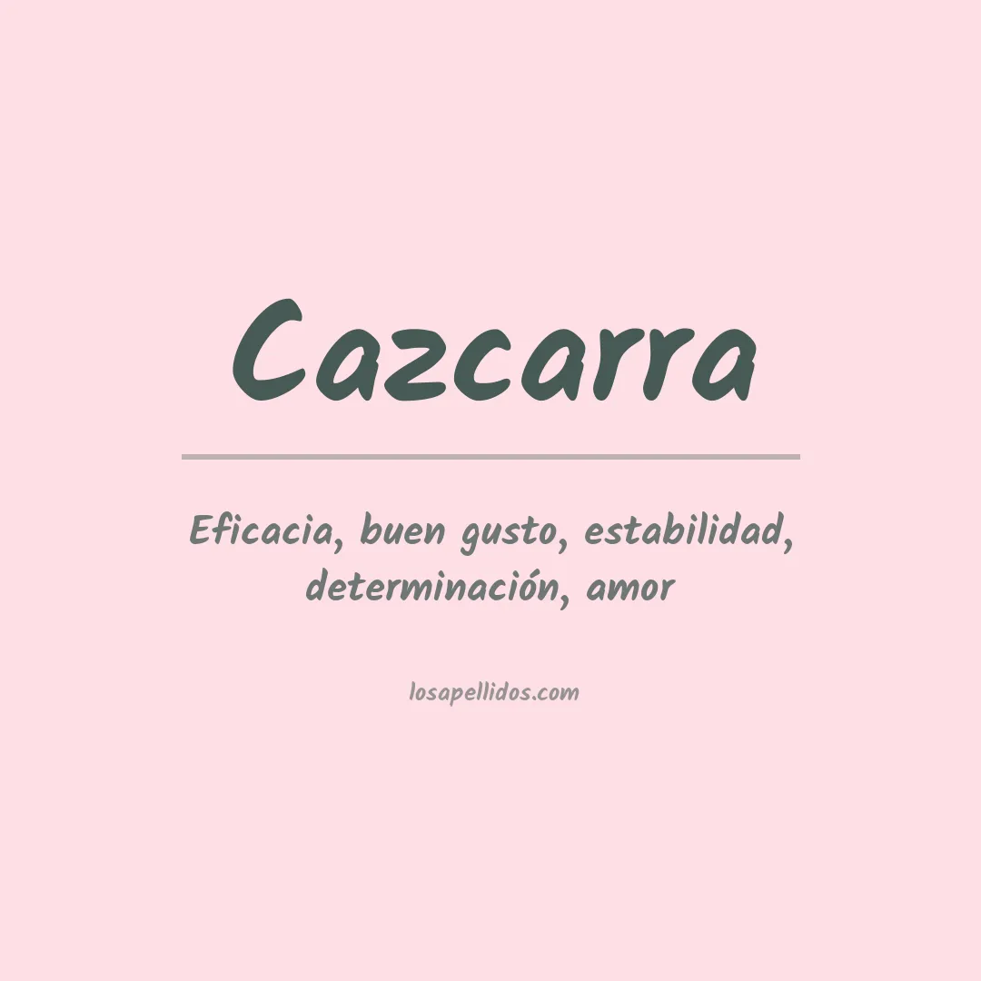 Apellido Cazcarra