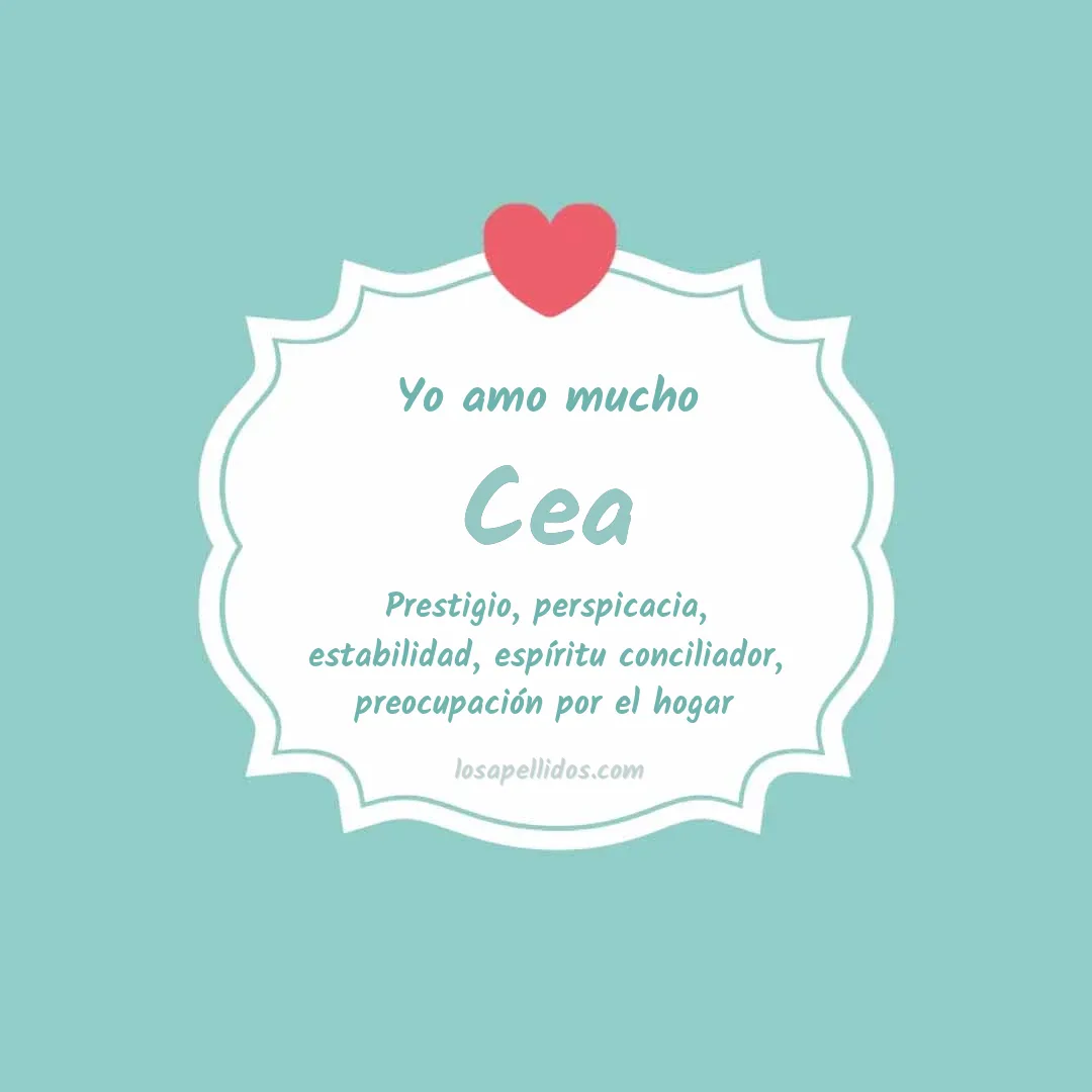 Yo amo mucho Cea