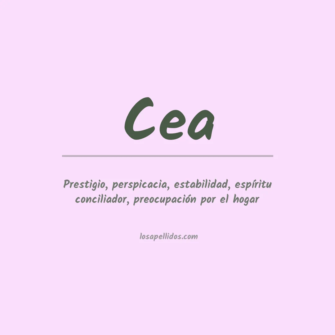 Apellido Cea