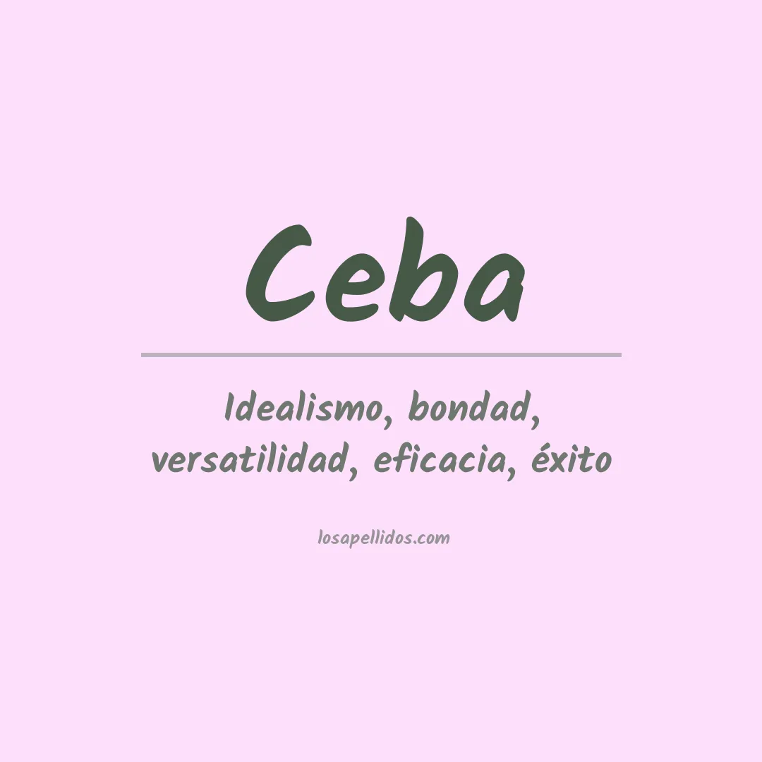 Apellido Ceba