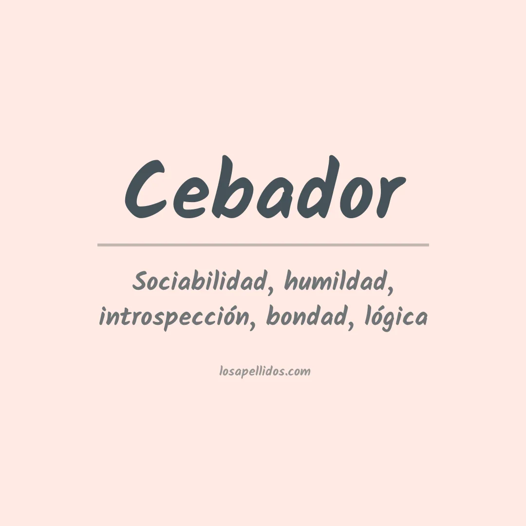 Apellido Cebador