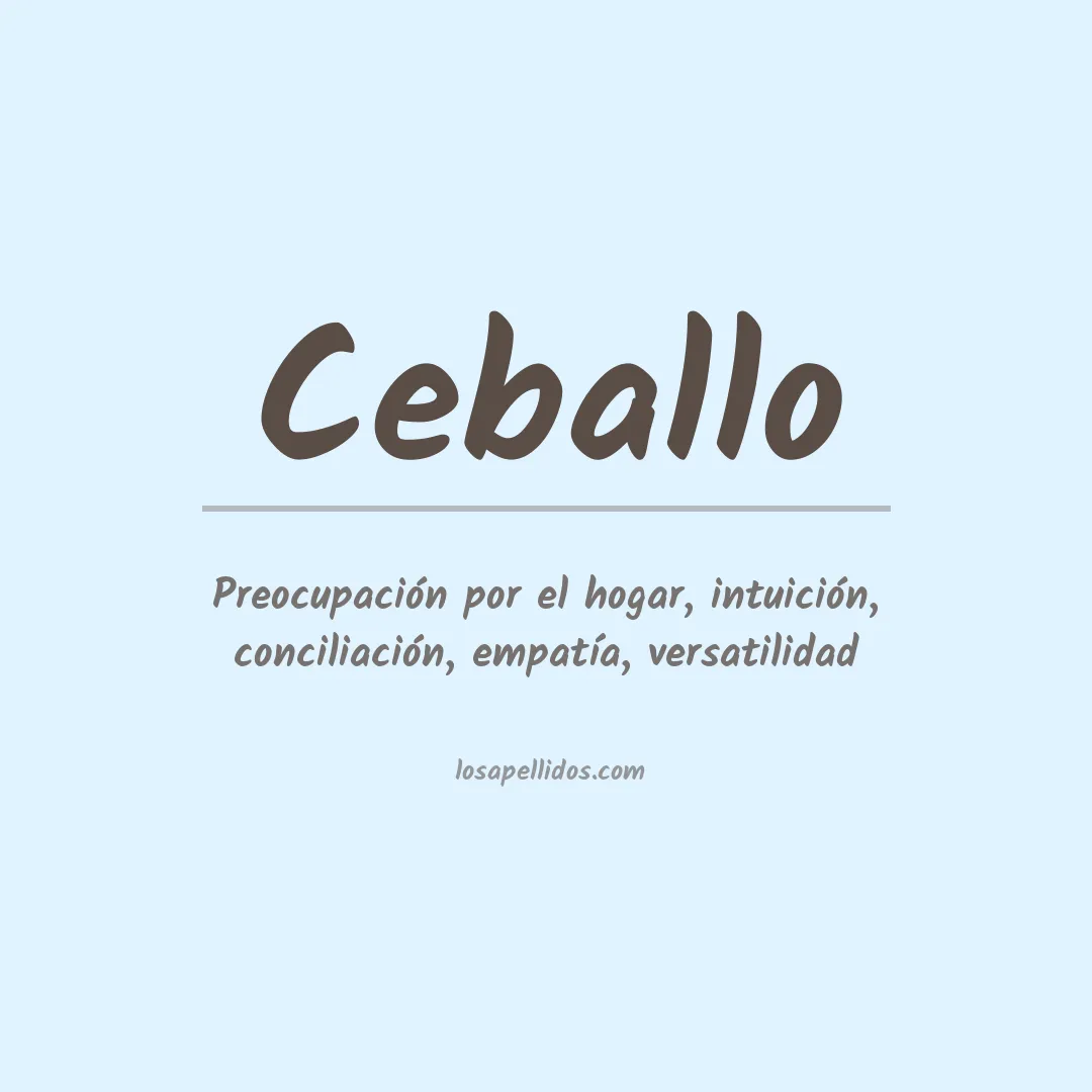 Apellido Ceballo