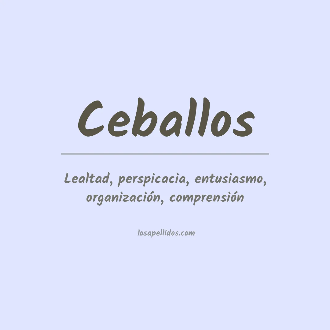 Apellido Ceballos