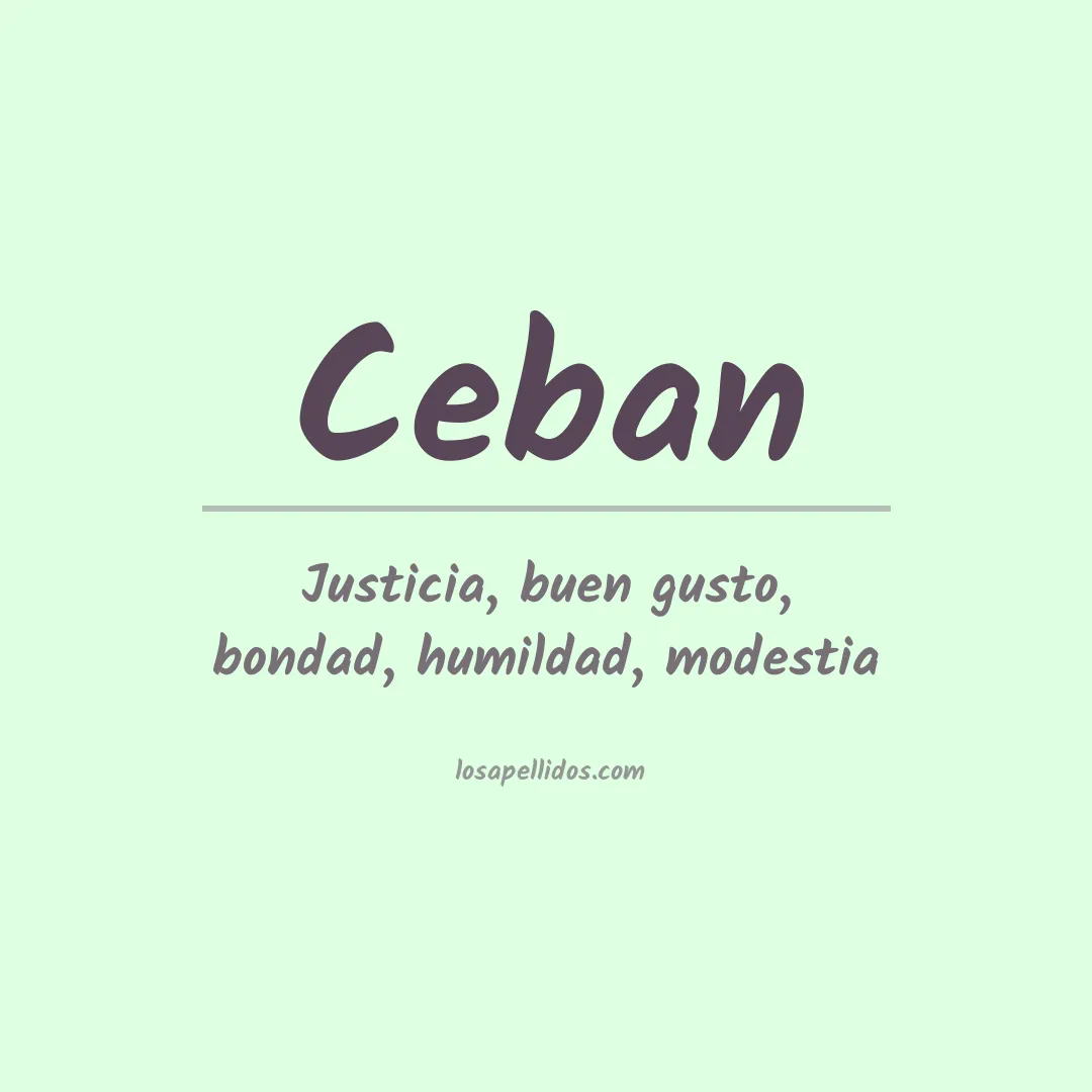 Apellido Ceban